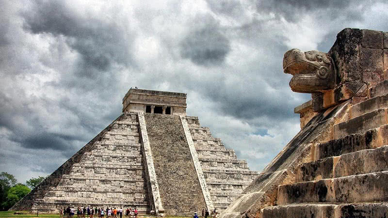 Развалины Майа в Мексике